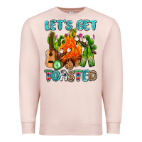 Pale Pink let's get toasted with camp fire Premium Sweatshirt - AdoDesignShop