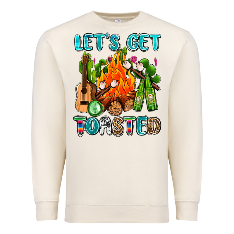 Let's Get Toasted With Camp Fire Premium Sweatshirt by AdoDesignShop | Teevron