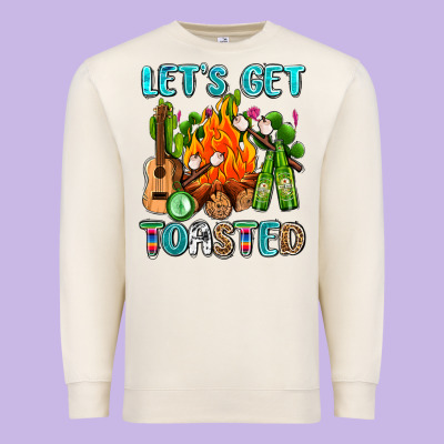 Let's Get Toasted With Camp Fire Premium Sweatshirt Designed By Adodesignshop