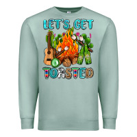 Seafoam let's get toasted with camp fire Premium Sweatshirt - AdoDesignShop