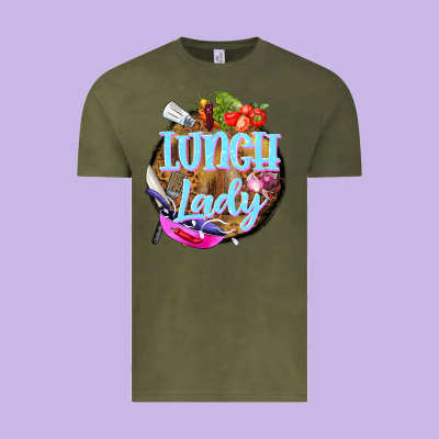 Western Lunch Lady Vintage Tee Designed By Barkaloodesign