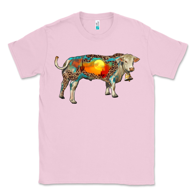 Charolais Bull With Desert And Leopard Classic Tee by RanaPortraitStore | Teevron