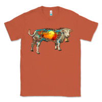 Copper charolais bull with desert and leopard Classic Tee - RanaPortraitStore