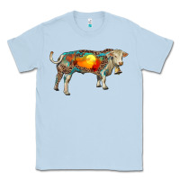 Dusty Blue charolais bull with desert and leopard Classic Tee - RanaPortraitStore