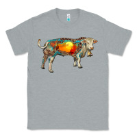 Heather Grey charolais bull with desert and leopard Classic Tee - RanaPortraitStore