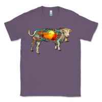 Lavender charolais bull with desert and leopard Classic Tee - RanaPortraitStore