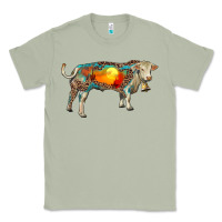 Matcha charolais bull with desert and leopard Classic Tee - RanaPortraitStore