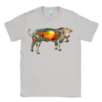Moon Dust charolais bull with desert and leopard Classic Tee - RanaPortraitStore