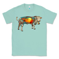 Seafoam charolais bull with desert and leopard Classic Tee - RanaPortraitStore