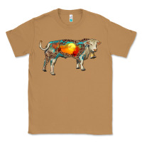 Toasted Coconut charolais bull with desert and leopard Classic Tee - RanaPortraitStore