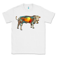 White charolais bull with desert and leopard Classic Tee - RanaPortraitStore