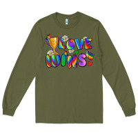 Army Green love wins Long Sleeve Tee - Zillion Design Studio