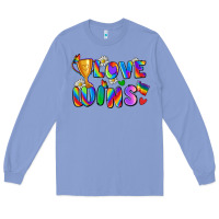 Colony Blue love wins Long Sleeve Tee - Zillion Design Studio