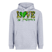 Heather Grey love st patrick s heart Heavyweight Hoodie - JahusDesignShop