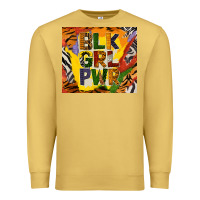 Antique Gold black girl power tumbler Premium Sweatshirt - BundleAndBundleShop