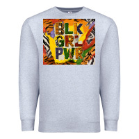 Heather Grey black girl power tumbler Premium Sweatshirt - BundleAndBundleShop