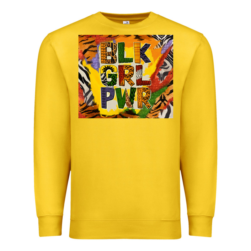 Black Girl Power Tumbler Premium Sweatshirt by BundleAndBundleShop | Teevron
