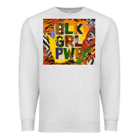 Oatmeal Heather black girl power tumbler Premium Sweatshirt - BundleAndBundleShop