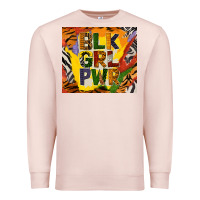 Pale Pink black girl power tumbler Premium Sweatshirt - BundleAndBundleShop