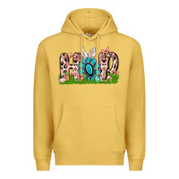 Antique Gold hop rabbit Premium Hoodie - MaliasSmallBusiness