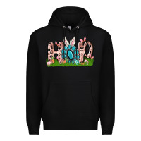 Black hop rabbit Premium Hoodie - MaliasSmallBusiness
