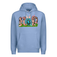 Colony Blue hop rabbit Premium Hoodie - MaliasSmallBusiness