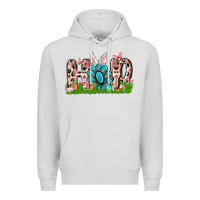 Dove Grey hop rabbit Premium Hoodie - MaliasSmallBusiness