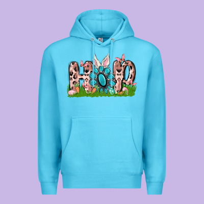 Hop Rabbit Premium Hoodie Designed By Maliassmallbusiness