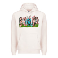 Pale Pink hop rabbit Premium Hoodie - MaliasSmallBusiness