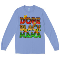 Colony Blue dope black mama with butterflies Long Sleeve Tee - texasbilliewilder