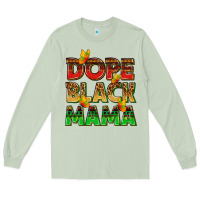 Matcha dope black mama with butterflies Long Sleeve Tee - texasbilliewilder