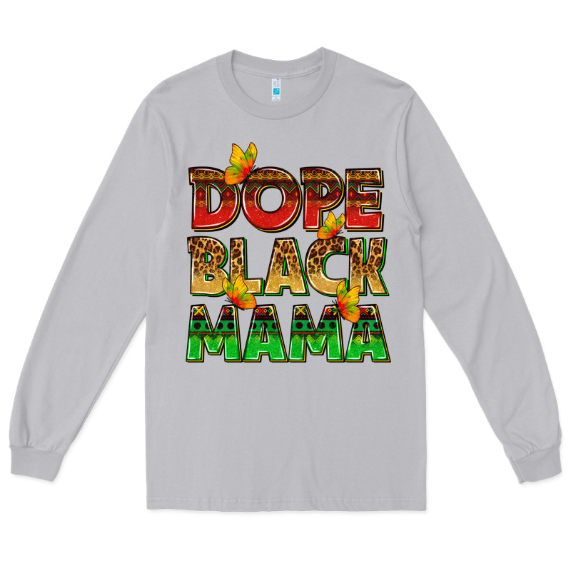 Dope Black Mama With Butterflies Long Sleeve Tee by texasbilliewilder | Teevron
