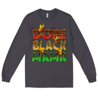 Smoke dope black mama with butterflies Long Sleeve Tee - texasbilliewilder