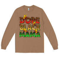 Toasted Coconut dope black mama with butterflies Long Sleeve Tee - texasbilliewilder