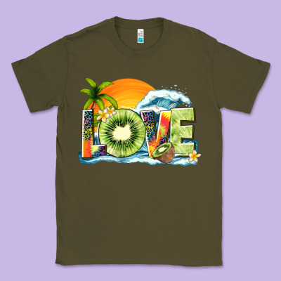 Love Kiwi Summer Classic Tee Designed By Texasbilliewilder