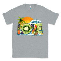 Heather Grey love kiwi summer Classic Tee - texasbilliewilder