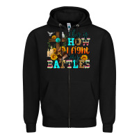 Black this is how i fight my battles Zipper Hoodie - Zillion Design Studio