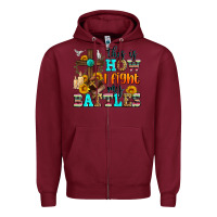Burgundy this is how i fight my battles Zipper Hoodie - Zillion Design Studio