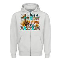 Dove Grey this is how i fight my battles Zipper Hoodie - Zillion Design Studio