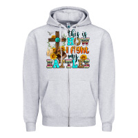 Heather Grey this is how i fight my battles Zipper Hoodie - Zillion Design Studio