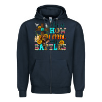 Navy this is how i fight my battles Zipper Hoodie - Zillion Design Studio