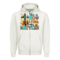 Oatmeal Heather this is how i fight my battles Zipper Hoodie - Zillion Design Studio