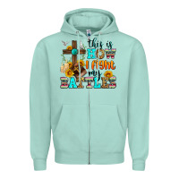 Seafoam this is how i fight my battles Zipper Hoodie - Zillion Design Studio