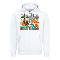 White this is how i fight my battles Zipper Hoodie - Zillion Design Studio