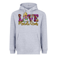 Heather Grey love mardi gras gnome Heavyweight Hoodie - JahusDesignShop