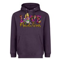 Plum love mardi gras gnome Heavyweight Hoodie - JahusDesignShop