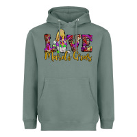 Sage love mardi gras gnome Heavyweight Hoodie - JahusDesignShop