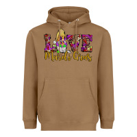 Toasted Coconut love mardi gras gnome Heavyweight Hoodie - JahusDesignShop