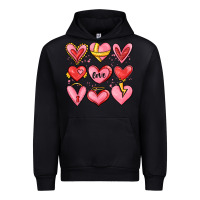 Black sketch hearts Urban Hoodie - MaliasSmallBusiness