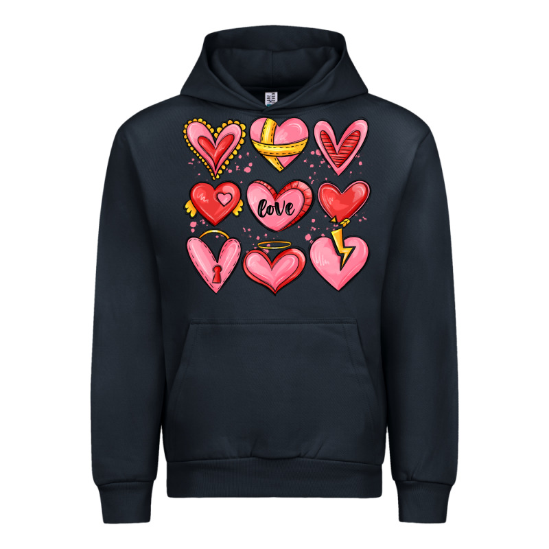 Sketch Hearts Urban Hoodie by MaliasSmallBusiness | Teevron